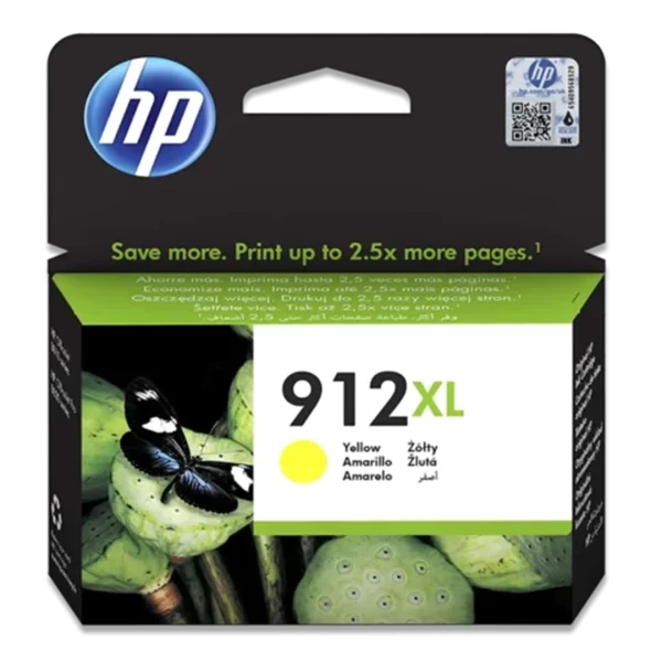 HP 912XL High Yield Yellow Ink Cartridge