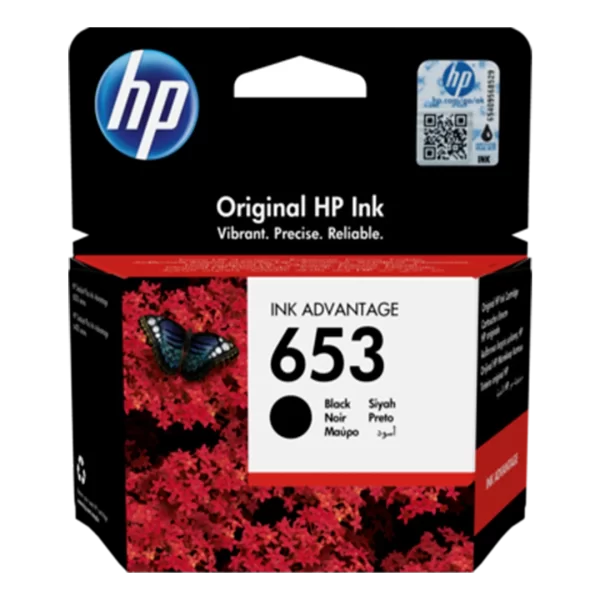 HP 653 Black Ink Advantage Cartridge