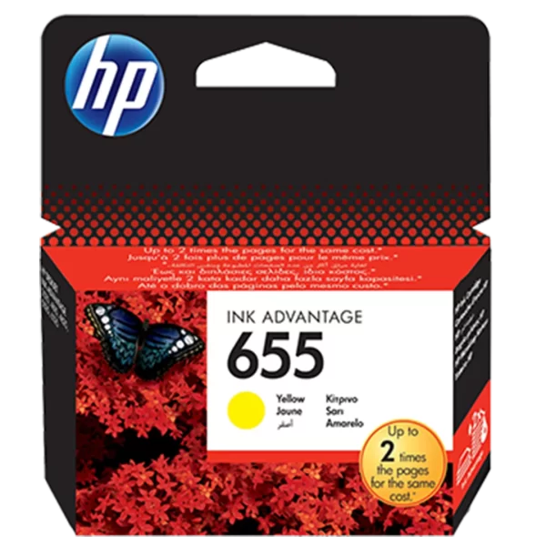 HP 655 Yellow Ink Advantage Cartridge