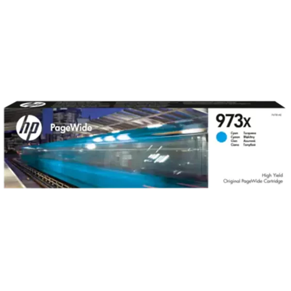HP 973X High Yield Cyan Original Pagewide Cartridge