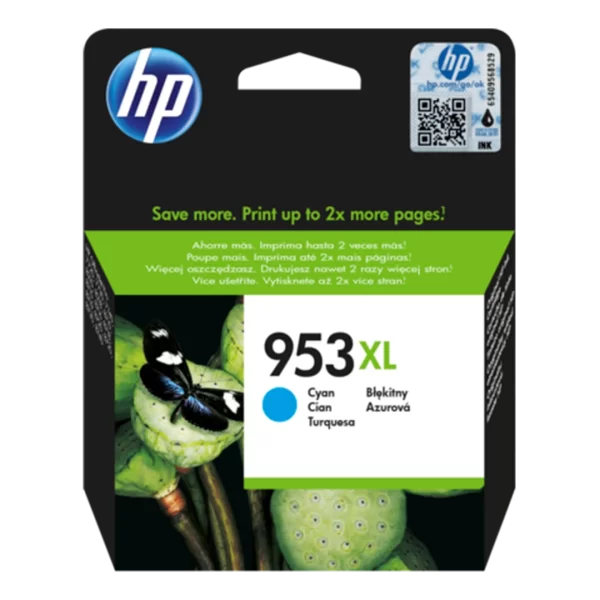 HP 953XL High Yield Cyan Ink Cartridge