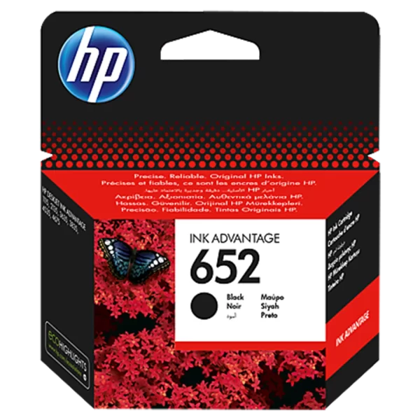 HP 652 Black Ink Advantage Cartridge