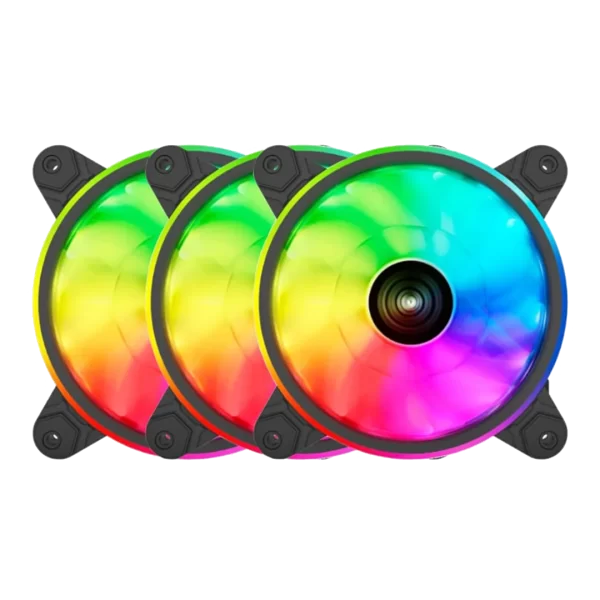 Raidmax NV-T120FBR3 120mm 3Pin ARGB 3Pack Case Fan