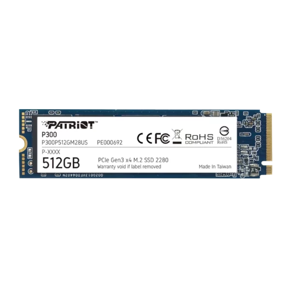 Patriot P300 512GB M.2 PCIe NVMe SSD