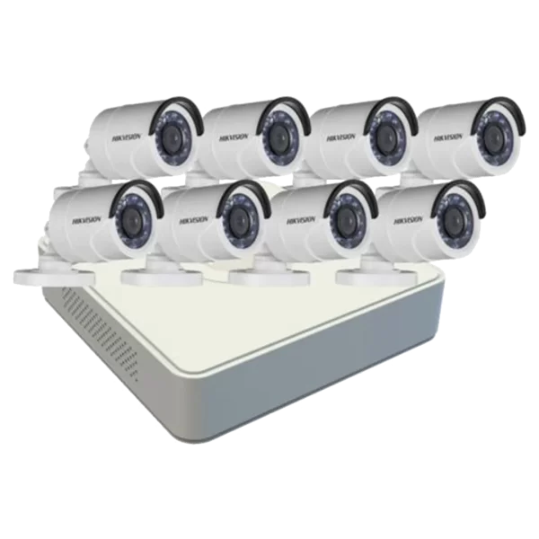 Hikvision Analogue Bullet 720p 8ch Turbo HD Kit