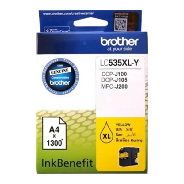 Brother LC535 XL Yellow Ink Cartridge