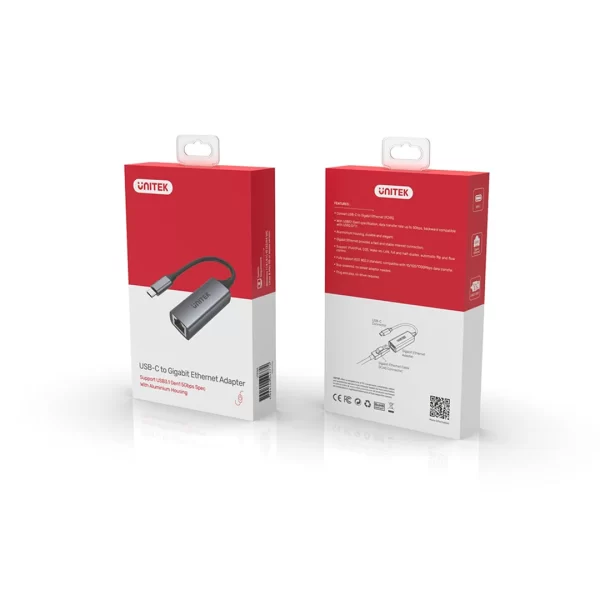 Unitek USB-C to Gigabit Ethernet Adapter - Image 3