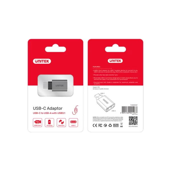 Unitek USB-C to USB-A Adapter - Image 4