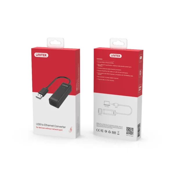 Unitek USB 2.0 to Ethernet Adapter - Image 4