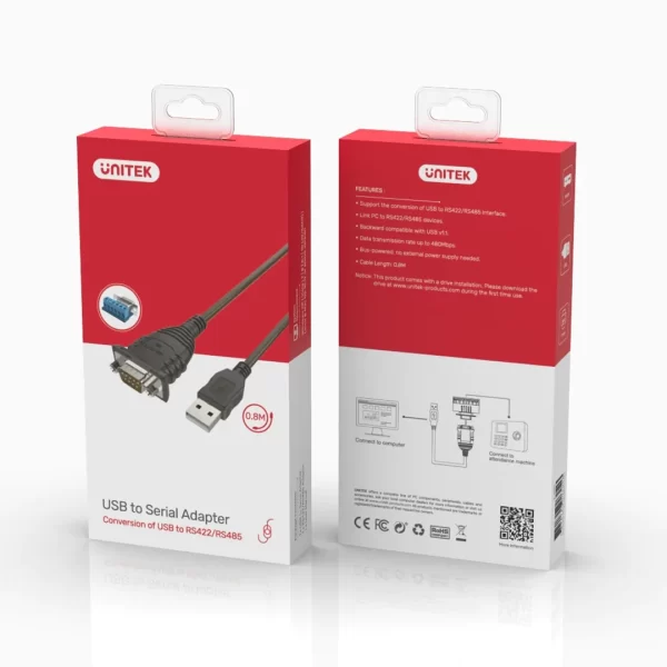 Unitek USB 2.0 to Serial RS422/RS485 Cable - Image 4