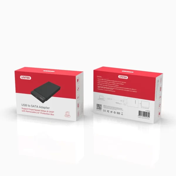Unitek USB3.0 to SATA adapter + 2.5" Protection Box - Image 4