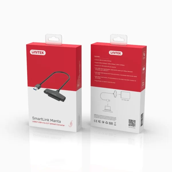 Unitek SmartLink Manta USB 3.0 to 2.5" SATA III Adapter - Image 4