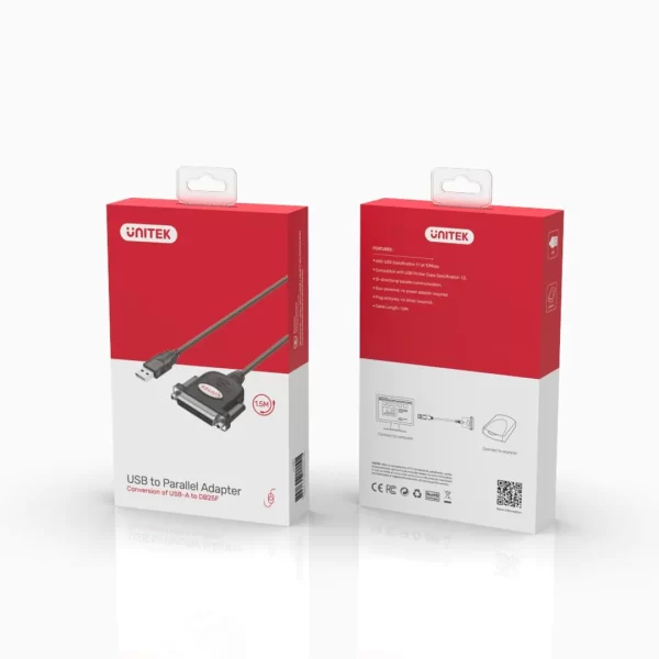 Unitek USB to Parallel DB25 Cable - Image 4