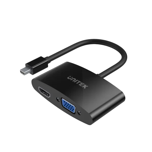Unitek Mini DisplayPort to HDMI and VGA 1080P Adapter