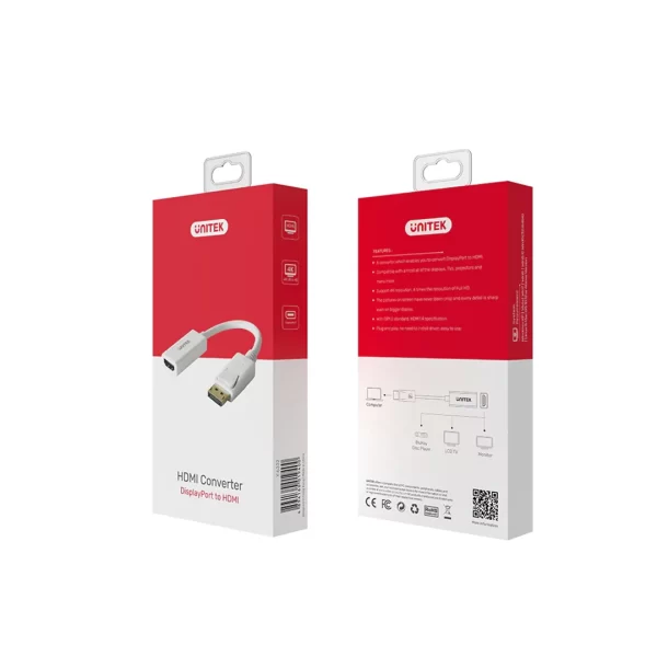 Unitek 4K 30Hz DisplayPort to HDMI 1.4 Adapter - Image 4