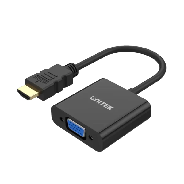 Unitek HDMI to VGA Adapter with 3.5mm for Stereo Audio