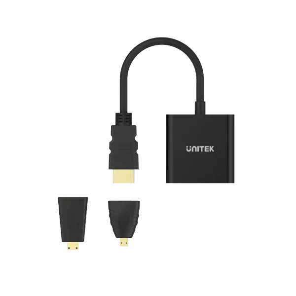 Unitek HDMI to VGA with Audio Mini & MHDMI Adapter - Image 3