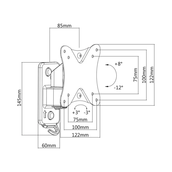 13-27 Inch Modular Full-Motion TV Wall Mount - Image 2