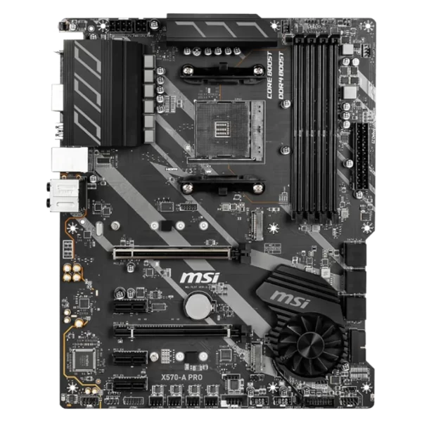 MSI X570-A PRO AMD ATX Gaming Motherboard - Image 2