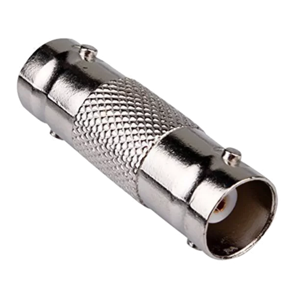 BNC Female to Female Silver Connector