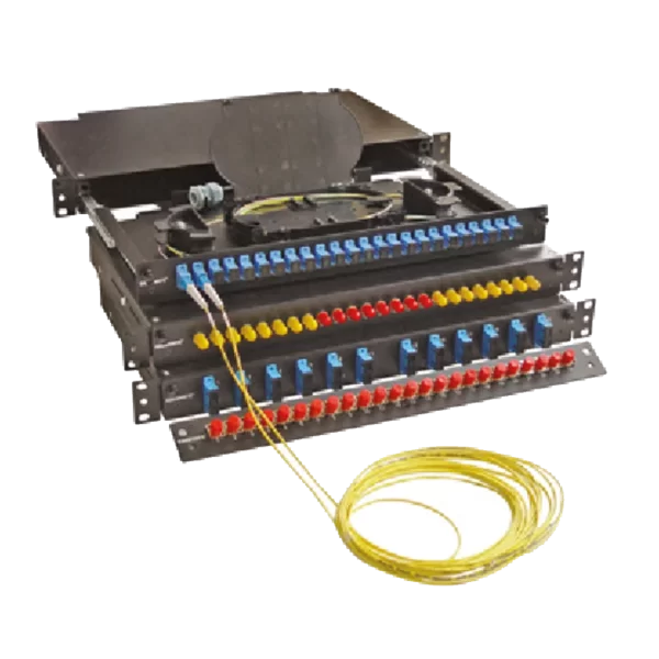 Canovate 1U 19" Patch Panel LC APC DX 24 S&P RAL7035 - Image 2