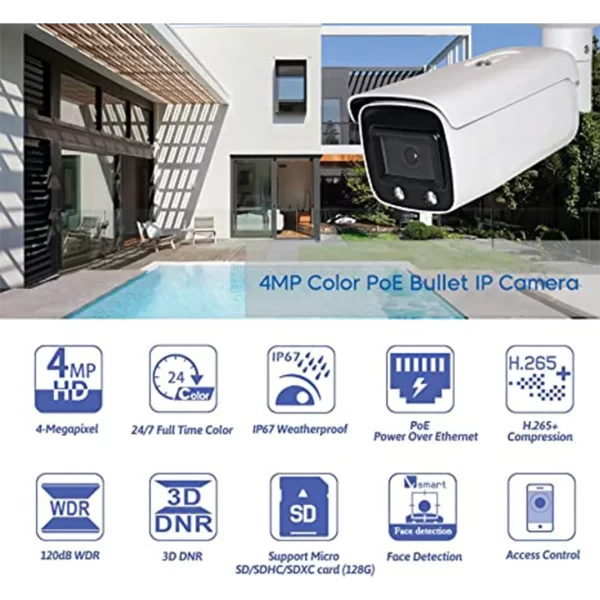 Hikvision ColorVu IP Bullet D/N IR 4 MP 4mm - Image 4