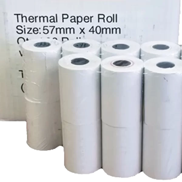 Thermal Paper Rolls 57X40 55GSM (100 Per Box)
