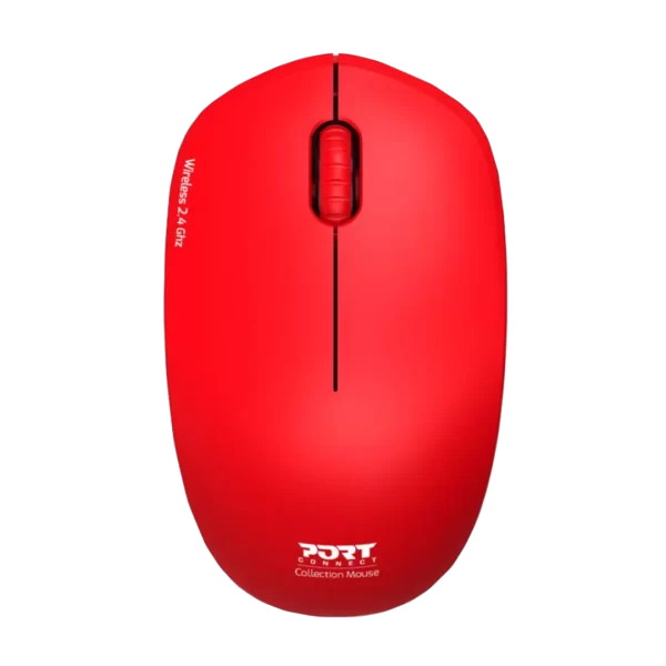 Port Connect Mouse Collection Wireless - Red