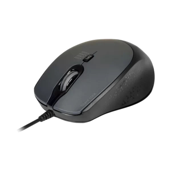 Port Connect Wired USB Type-C 3600DPI Mouse - Black - Image 3