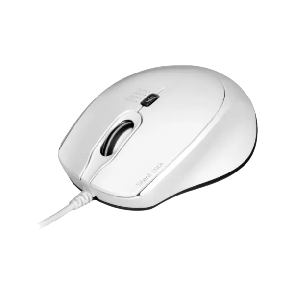 Port Connect Wired USB Type-C 3600DPI Mouse - White - Image 3