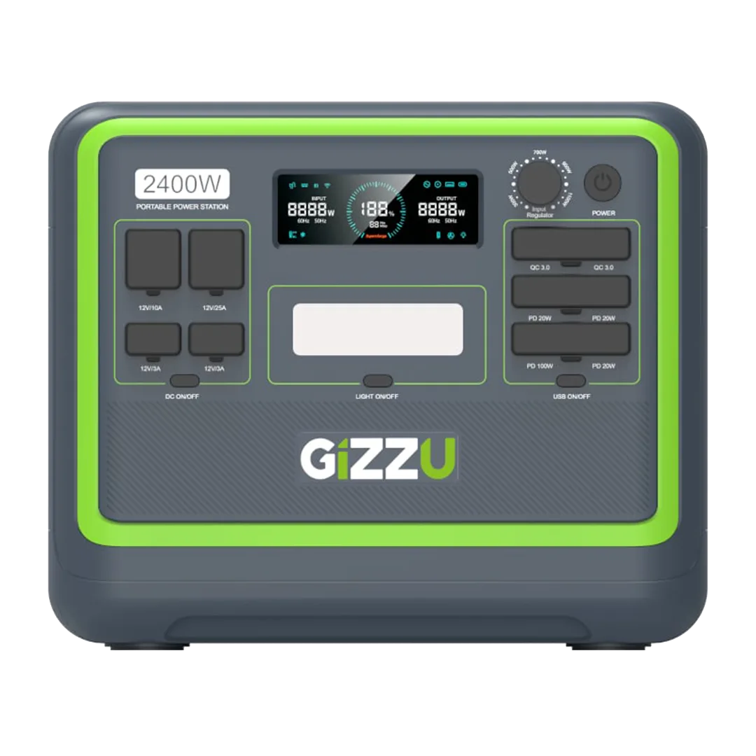GIZZU Hero Pro 2048Wh/2400w UPS Fast Charge LifePO4