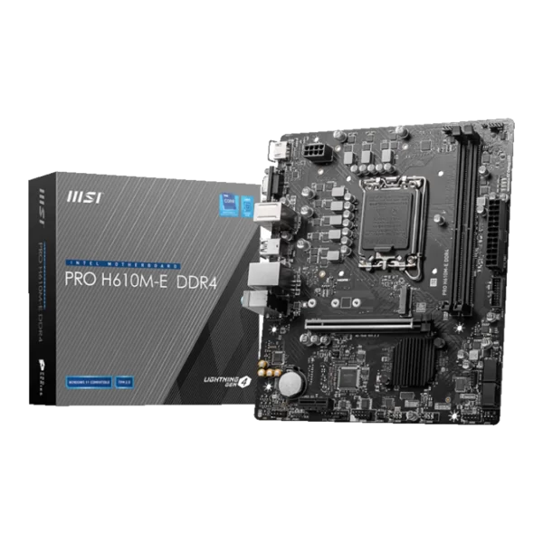 MSI H610M-E PRO Intel LGA1700 M-ATX Motherboard