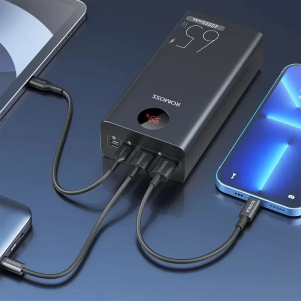 Romoss Power Bank Zeus 40000mAh 65W BK - Image 4