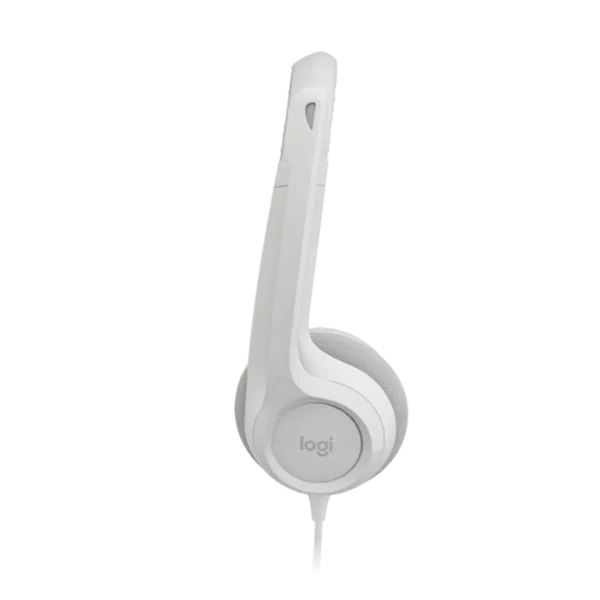 Logitech H390 USB Computer Headset - White - Image 5