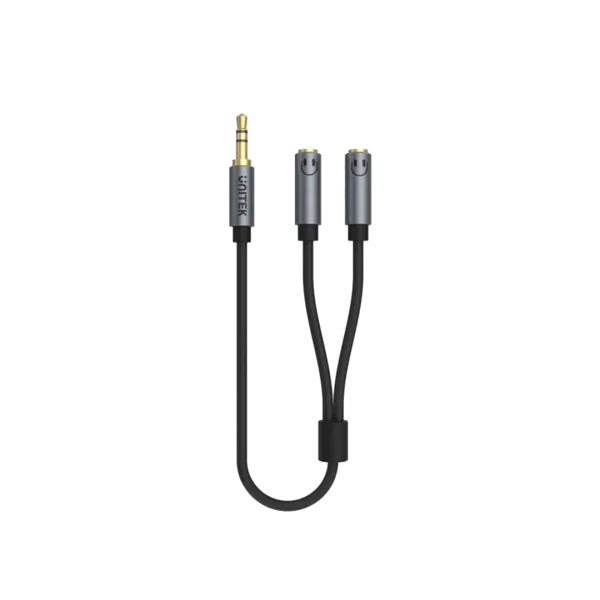 Unitek 3.5mm Dual Headphone to 3.5mm Jack Stereo Audio Cable - Image 2