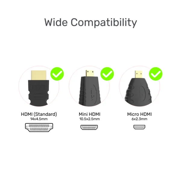 Unitek 3 in 1 HDMI to VGA Adapter with 3.5mm for Stereo Audio - Image 4