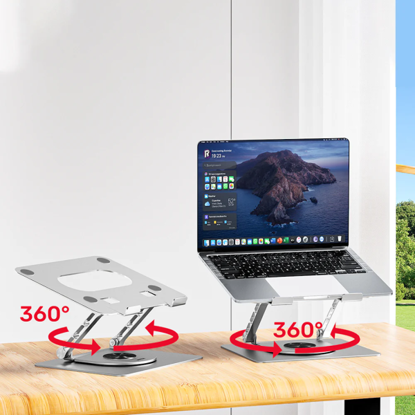 Unitek Adjustable Laptop Stand with 360 Rotating Base - Image 6