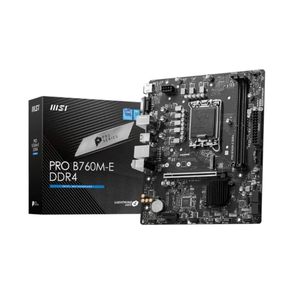 MSI PRO B760M-E DDR4 Intel LGA1700 mATX Motherboard