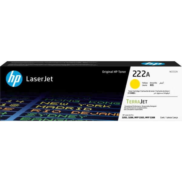 HP 222A Yellow Toner Cartridge