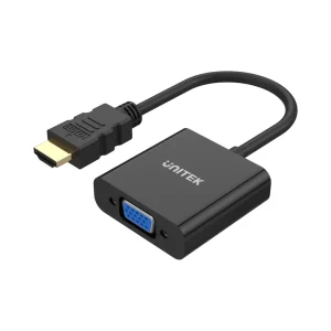 Unitek 15cm HDMI Male to VGA Female Adapter Cable with Audio (Y-6333)