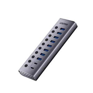 Unitek 10-Port USB3.0 Hub with Individual Power Switches (H1315B01)